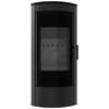 Wood Burning Steel Stove KRATKI TITAN Panorama Ø 150 11 kW