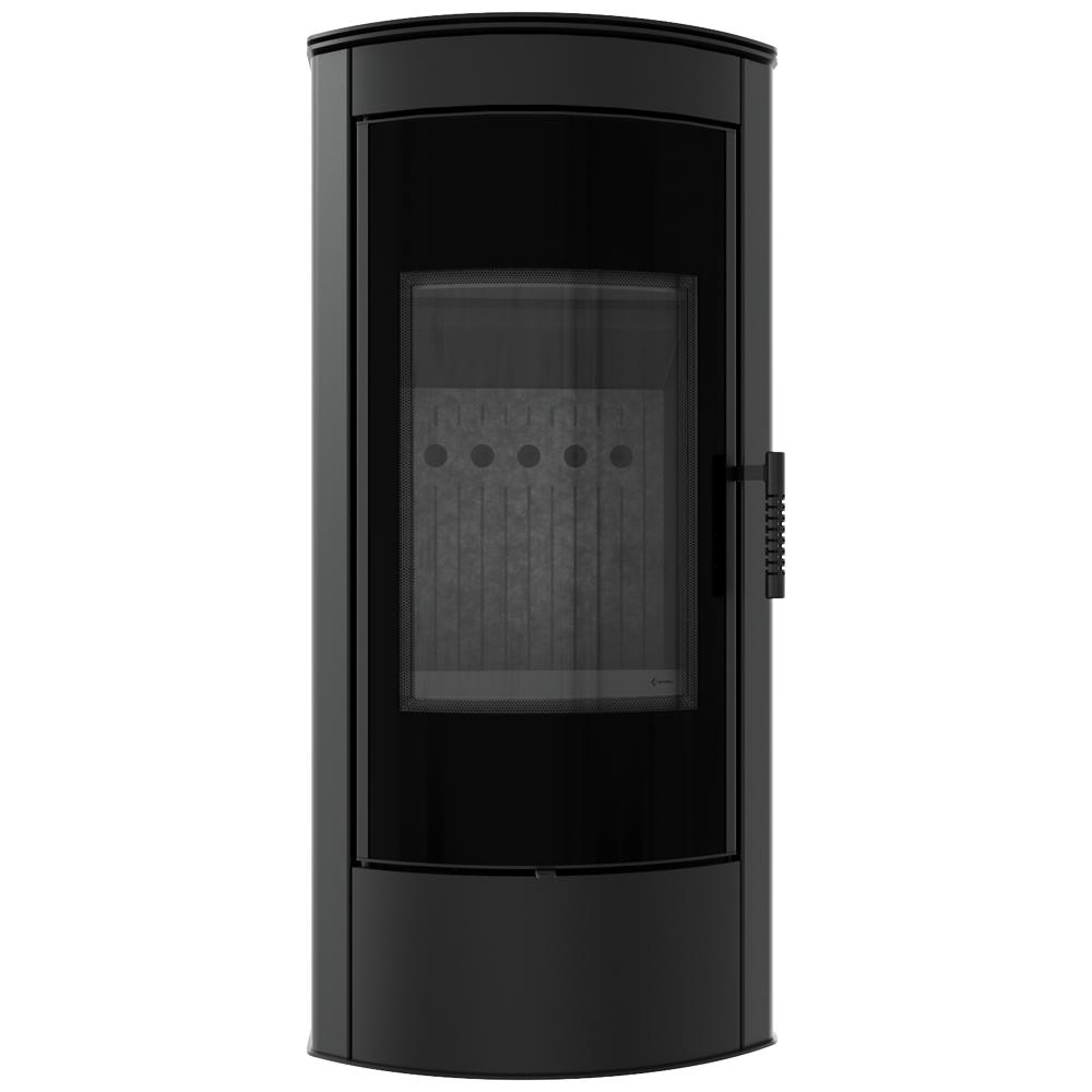 Wood burning steel stove KRATKI TITAN Panorama Ø 150 11 kW