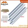 Aluminum Alloy Electrician Slide Rail - 4/8/12 Inch Top Hat Slotted Rail for Mounting Hardware Components