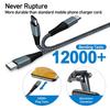 Customized Logo 100W PD Fast Charging USB C To Type C Cable 2m 6ft Nylon Braided Wire Cord Data Cables Chargers