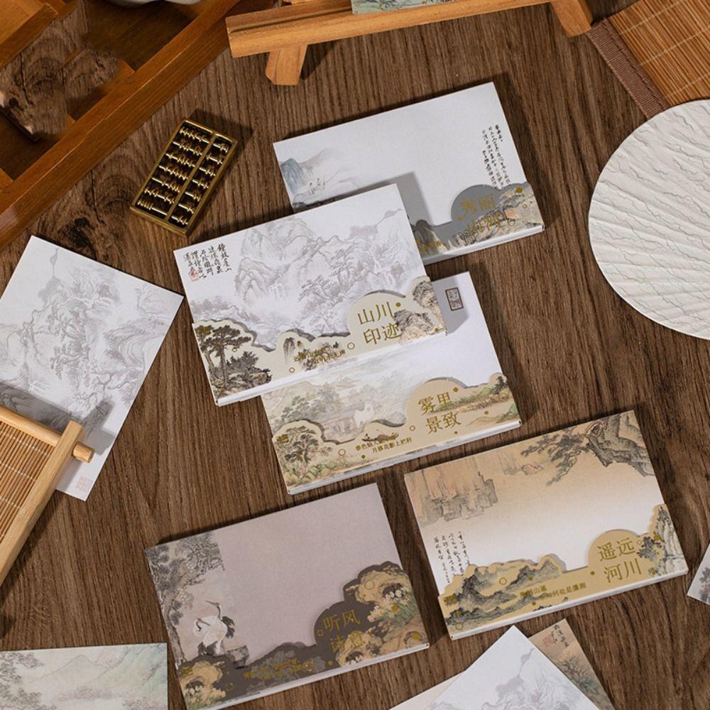 

Альбомный блокнот для записей 360 листов Бумага для сообщений Ретро китайский стиль Бумага для заметок Студент 360sheets