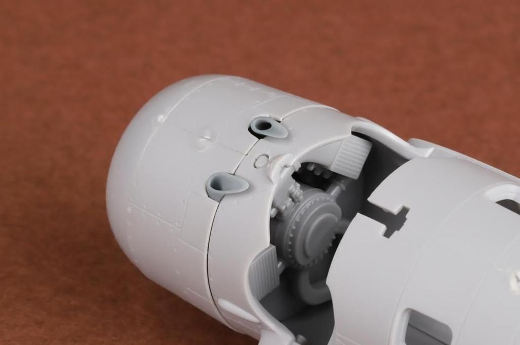 SBS Model 1/72 F4F-4 Wildcat Engine & Exhaust Pipe Detail Set (for Arma Hobby) Plastic Model Parts SBM72091 (Airplane)