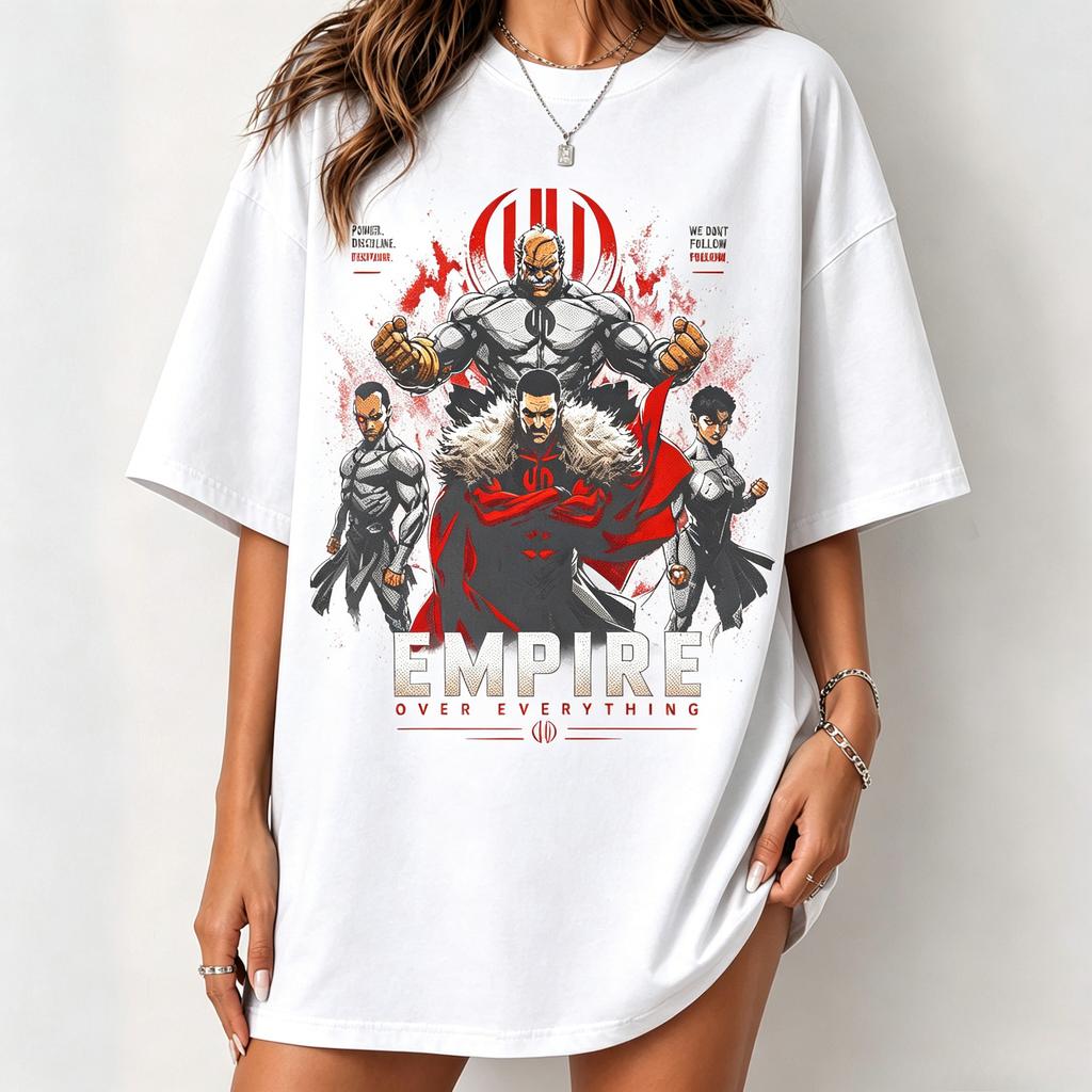 Invincible Viltrum Empire Tshirt Omniunisex Thragg Retro Comic Print Oversized Vintage Tee Anime Streetwear Casual Tops