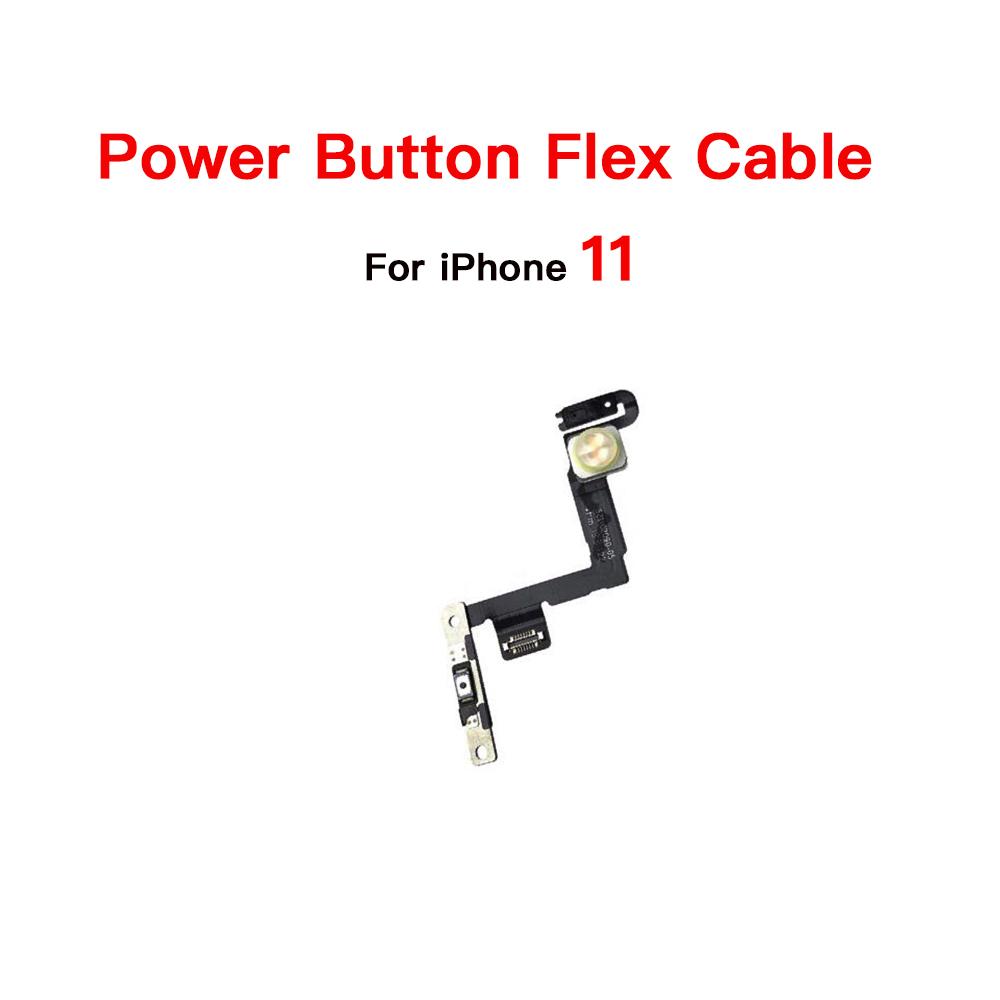 Power Button Flex Replacement For iPhone 11 Pro Max Volume Control Mute Flex Cable With Metal Bracket 11 Power
