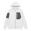 Women's Full-Zip Hooded Patchwork Sweatshirt Jacket for Casual Everyday Wear