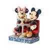 Enesco Disney Traditions by Jim Shore Mickey and Minnie Mouse Soda Shop Figurine, 6.25 Inch, Multicolor