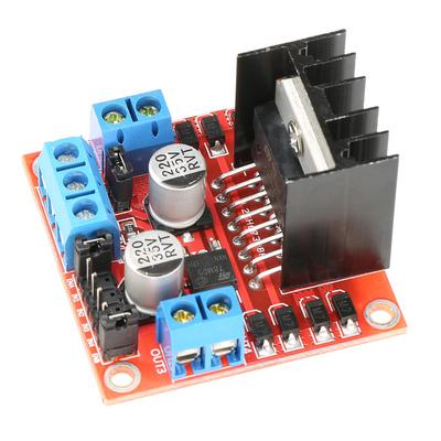 Motor Driver, L298N Motor Drive Controller Board Dual H Bridge Robot Stepper Motor Control and Drives Module for Stepper, Mounts Accessories