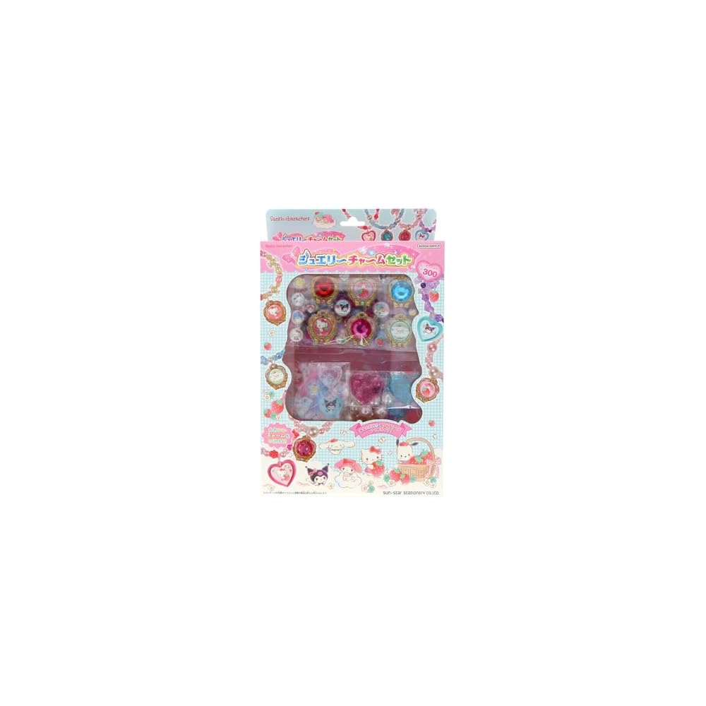 

Sunstar Jewelry Charm Set Sanrio Characters 3491005A 5 Pieces Colorful Accessories