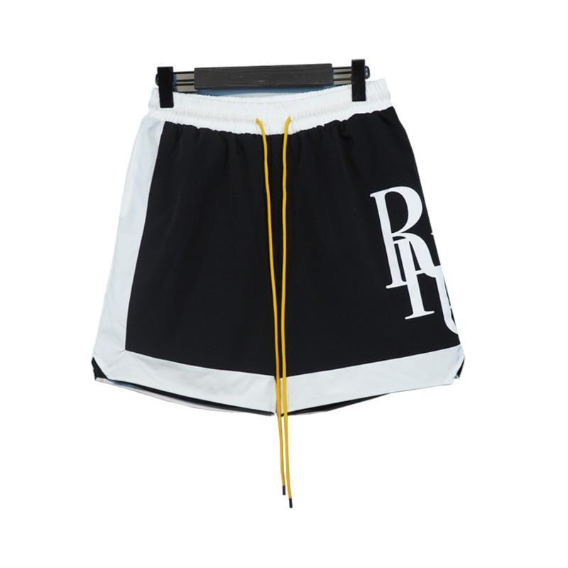 Mens Hip Hop Drawstring Shorts With Reflective 3M Letter Print Loose Fit Streetwear Cargo Jogger Pants
