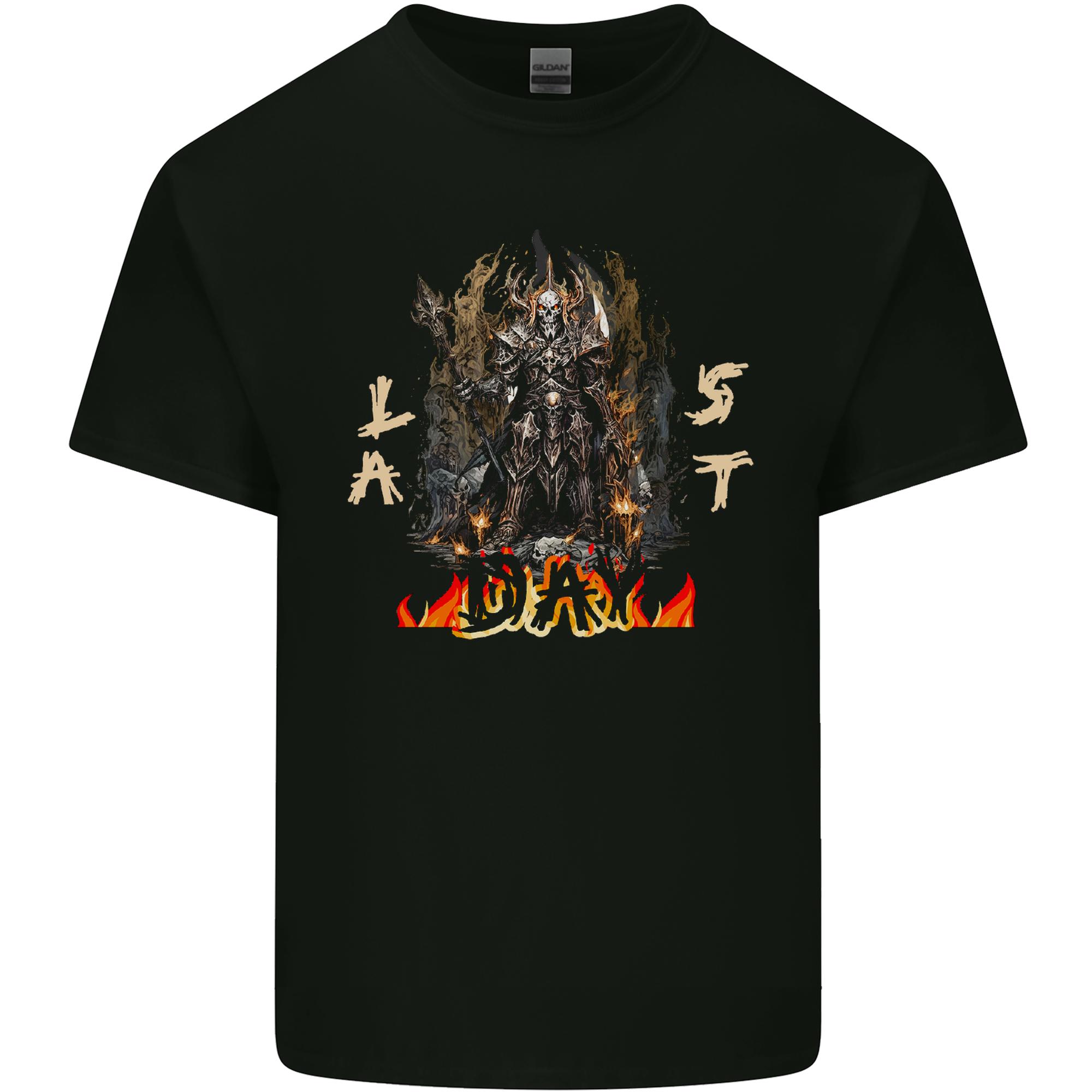 Last Day Skull Demon From Hell Unisexs Light Cotton TShirt S