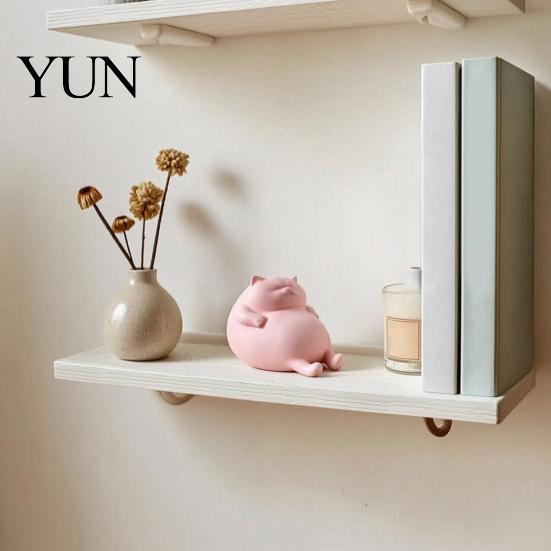 Decorative Props for Photography 3D Printed Fat Cat Figurine, Cute Lazy Statue, Healing Statue Minimalist Tabletop Ornament Office Desk And