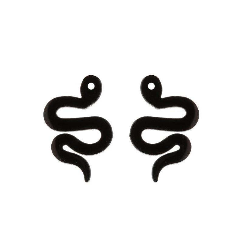 Stainless Steel Geometric Animal Earrings Set: Water Drop, Horseshoe, Heart, Cross, Fish, Snake Designs