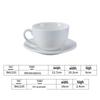 European Ceramic Coffee Cup and Saucer Set