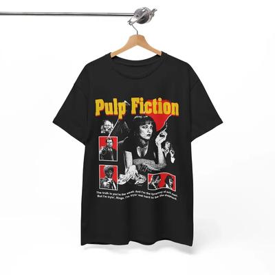Pulp Fiction Film T-Shirt – 90er Tarantino Kultklassiker Tee