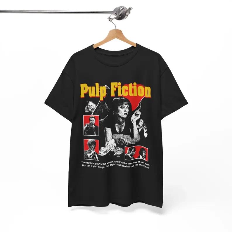 Pulp Fiction Movie T-Shirt – 90s Tarantino Cult Classic Tee XL