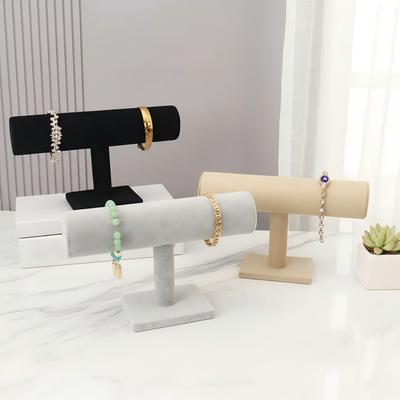 T-Bar Jewelry Organizer Stand - Portable Holder for Watch Necklace Bracelet Chain Hairband Shop Home Display