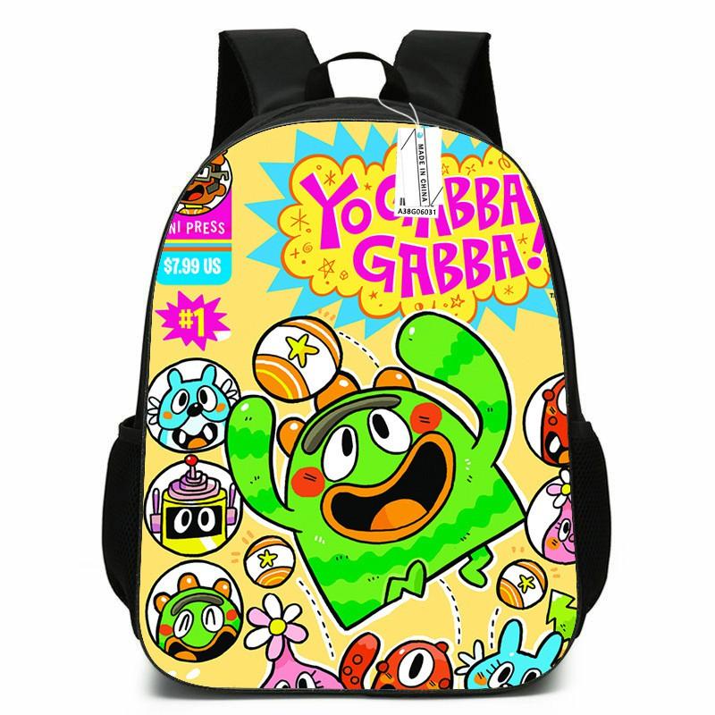 Zaino Scolastico per Bambini Ragazzi Ragazze - Carino Design Mostro Cartone Animato Tessuto Oxford Leggero Spallacci Imbottiti Traspiranti Grado