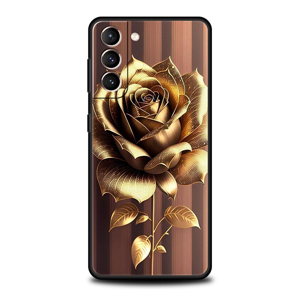 

Мультяшный чехол-накладка с розой для Samsung Galaxy S24 S23 S22 S20 S21 FE Ultra S10 S10E S9 S8 Plus 5G, силиконовый мягкий чехол Coque Capas Samsung S20 FE
