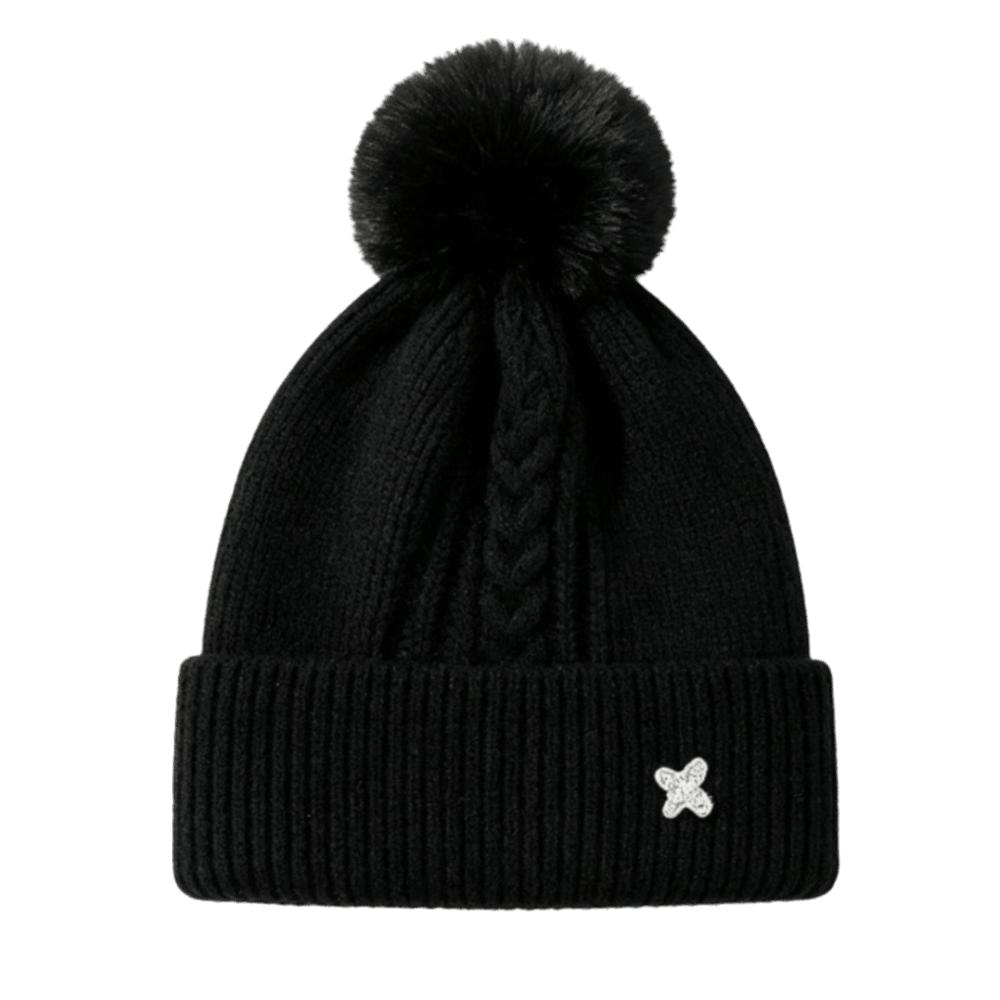 Ear Protection Knitted Cap Windproof Pompoms Hat Casual Winter Hat Outdoor