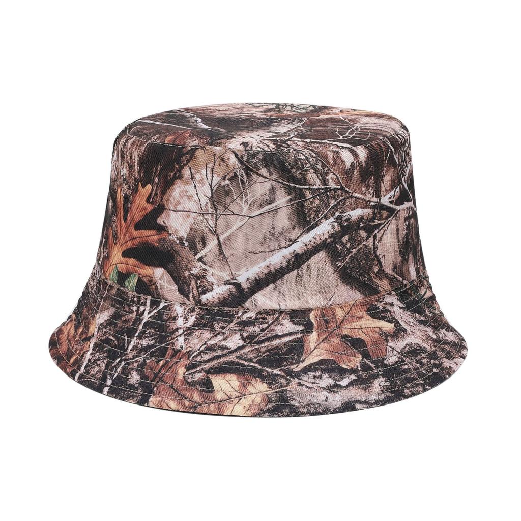 Outdoor European and American Men and Women New Camouflage Jungle Print Fisherman Hat Adult Fishing Sun Protection Pot Hat