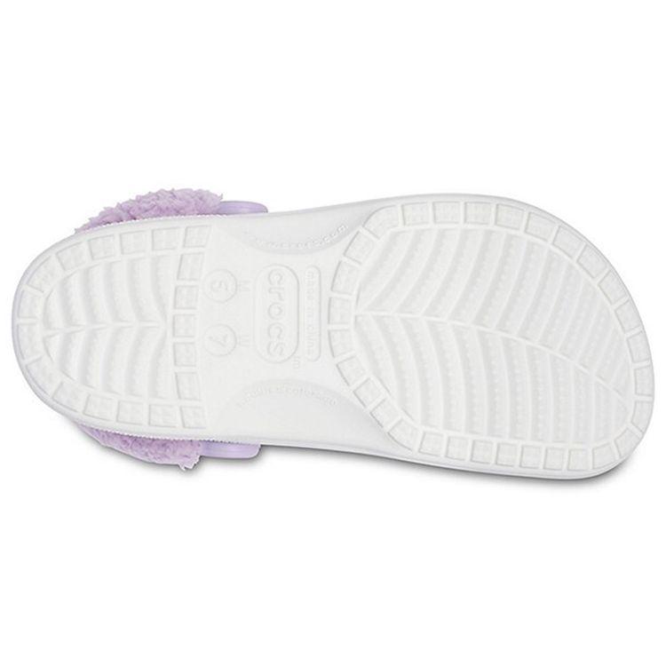 Crocs Classic Clog EVA Comfortable Breathable Casual Sports Sandals Unisex Sandals White Purple 206633-577