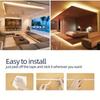 5V USB LED Strip Light 2835 White/Warm White Flexible Adhesive Lighting Tape Cuttable with Switch for Cabinet Mirror TV Bedroom