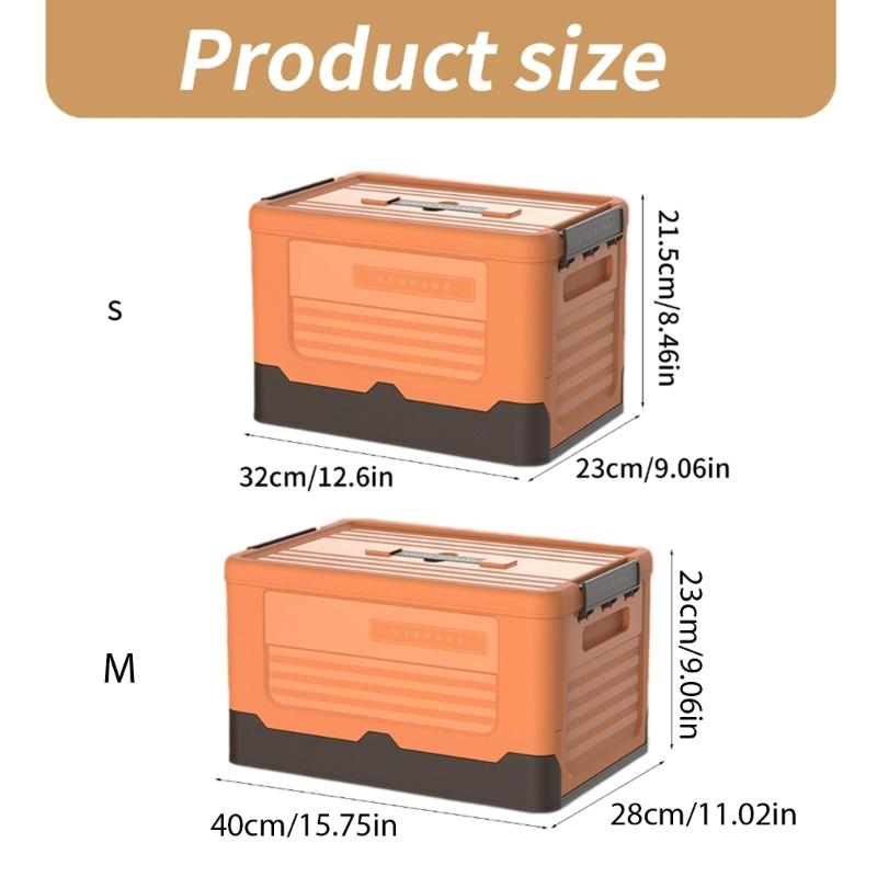 Foldable Storage Bin Plastic Organizer Box for Clothes and Books Convenient Toy Container Dorm Organization Tool