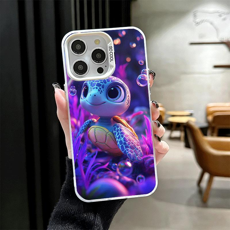 Cartoon Ocean Sea Turtle Shockproof Phone Case for iPhone 17 Air 16 16E 15 Pro Max 14 Plus 13 Mini 12 Back Cover Anti Fall Funda