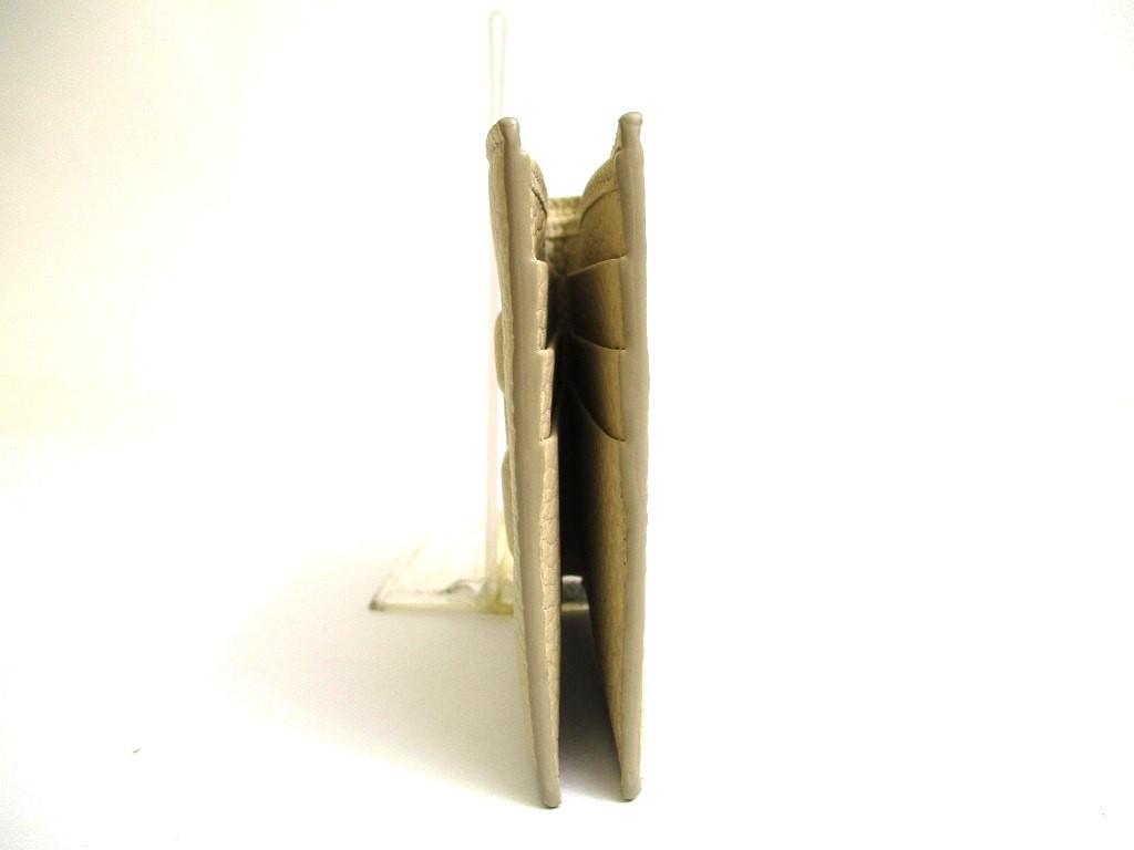 Authentic DOLCE & GABBANA Beige Leather Bifold Bill Wallet Purse #a560  Refurbished