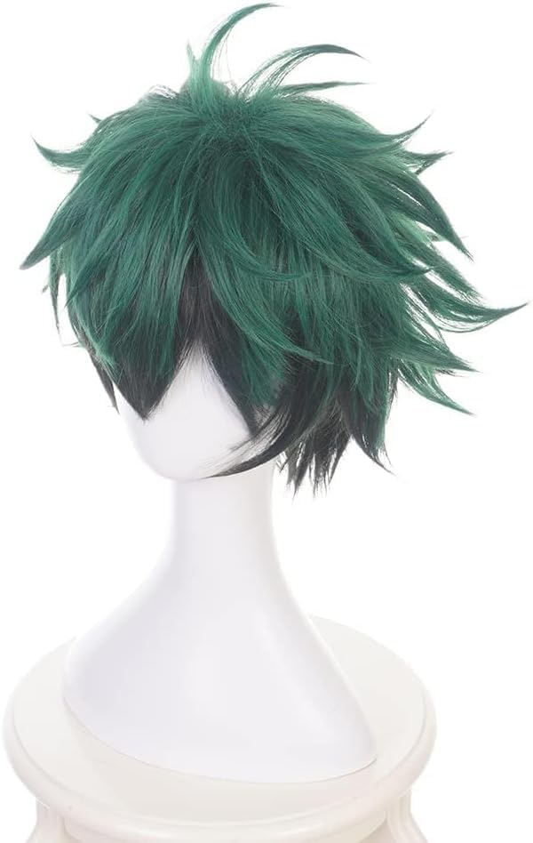 Izuku Midoriya Cosplay Wig Wig for School Cultural Photo Costume Includes Wig - Heat-resistant Cosplay, Costume, Event, Christmas, Halloween,