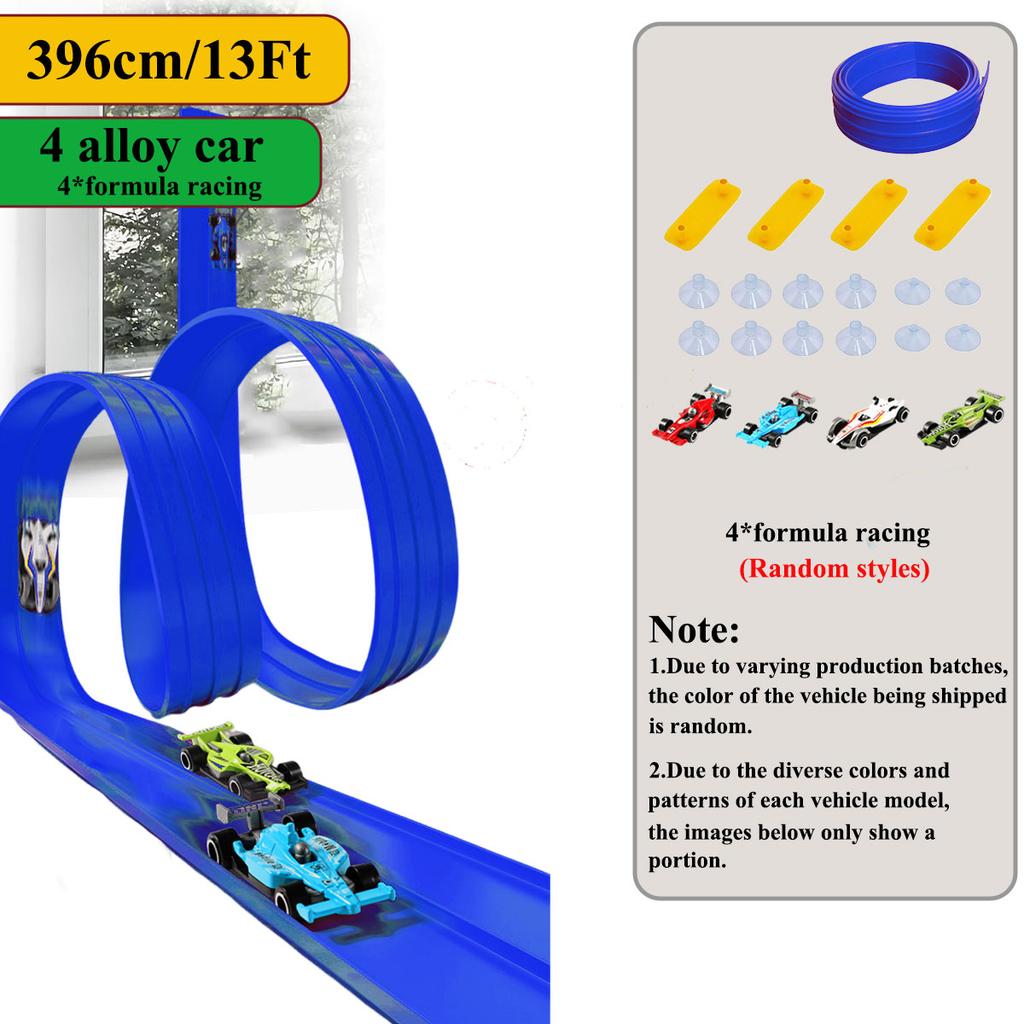 Children's Flexible Track Toy Miniature Car DIY Competitive Rail Vehicle Game Educational Gift for Children Christmas Gift
