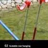 Double Rod Fishing Poles Holder Light Weight Fishing Rod Holder for Outdoor Angling Quick Setups Rear Bracket Poles Stand