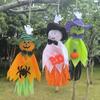 1-5PCS Halloween Hanging Ghosts with Pumpkin Straw Windsock Outdoor Decor for Garden Lawn Party Scary Pendants Holiday