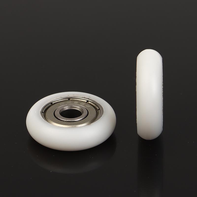 2 stk 6*25*7Mm Sfærisk overflate Gummibelagt Lagerhjul Pom Innpakket Lagerhjul Plastlagerhjul Møbelbeslag