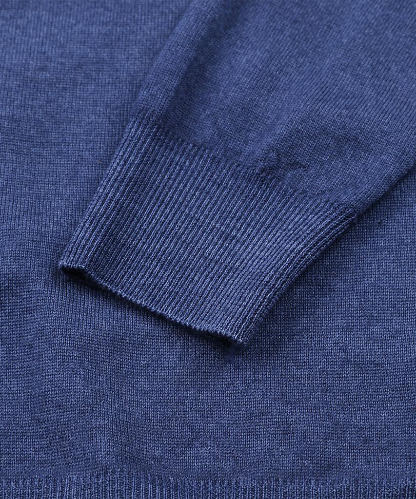 PANICALE Crew Neck Wool Sweater [Blue]