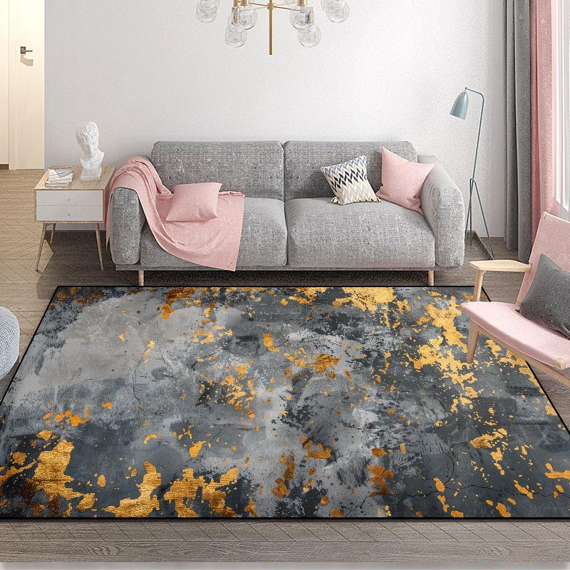 Modern Einfacher Haushaltsmatte Wohnzimmer Abstrakt Bereichsteppich Rutschfest Schlafzimmer Dekoration Teppich Leicht zu Reinigen Kinderteppich 140x200cm