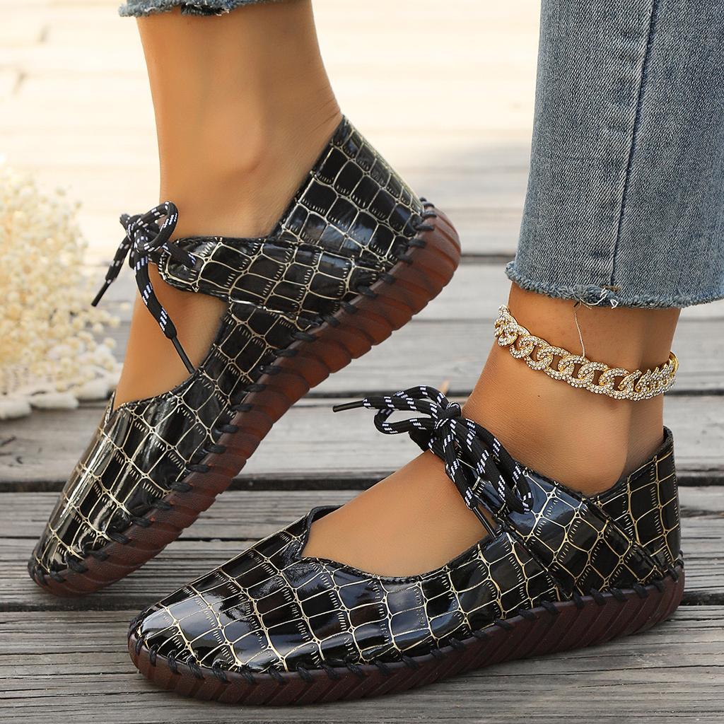 Fashion Casual Lace Up Low Heel Pumps Women 2025 Summer Wedge Heel Soft Sole Pumps Round Toe Comfortable Non Slip Mom's Shoes Plus Size