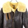 REAL McCOY B-3 Typ Schaffell Fliegerjacke 40 Braun Mouton Herren Gebraucht