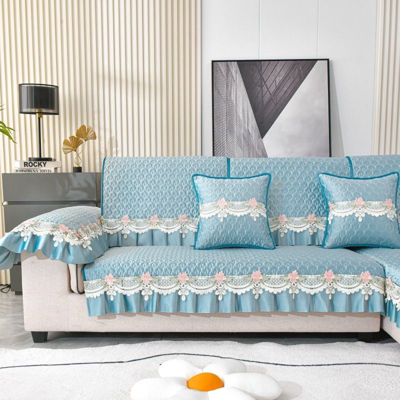 Plush Sofa Covers Four Seasons Sofa Towel Fabric Seat Cushion Backrest Towel Simple Modern Couch Cover Non-slip Sofa Bed Cover