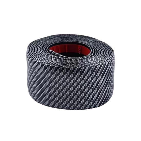 Carbon Fiber Car Door Protector Stickers Scratch-resistant Film Auto Trunk Sill Scuff Guard Tape for Enhanced Sealing Noise Reduction