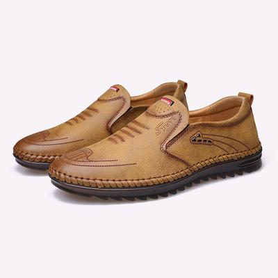 Lederschuhe Herren Outdoor Atmungsaktive Herren Loafer Lässige Leder Herren Schuhe Flache Mokassins Schuhe