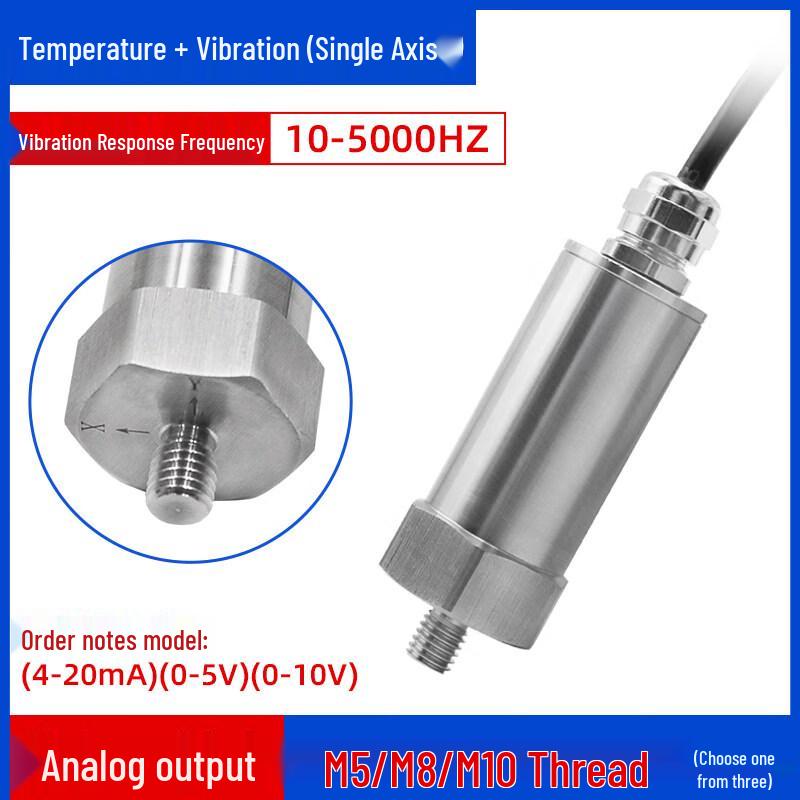 Yunduo Threaded Analog Temperature Vibration Sensor