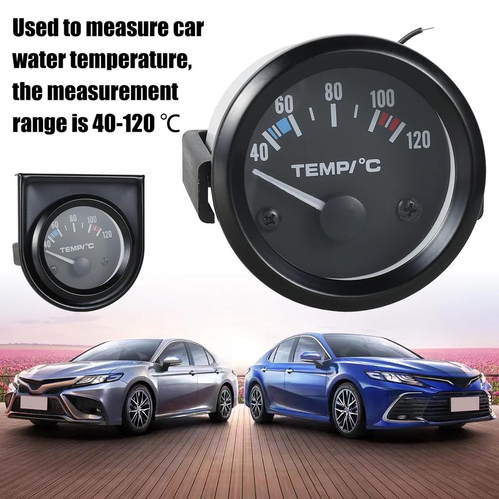 NEW Digital Car Water Temp Temperature Gauge 40-120℃ Led 2" 52mm Universal Auto Motorcycle Delivery Sensor Temperature Meter