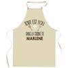 Kitchen Apron - Planetee - Durable Cotton - DTG France Printing - Adjustable Ties