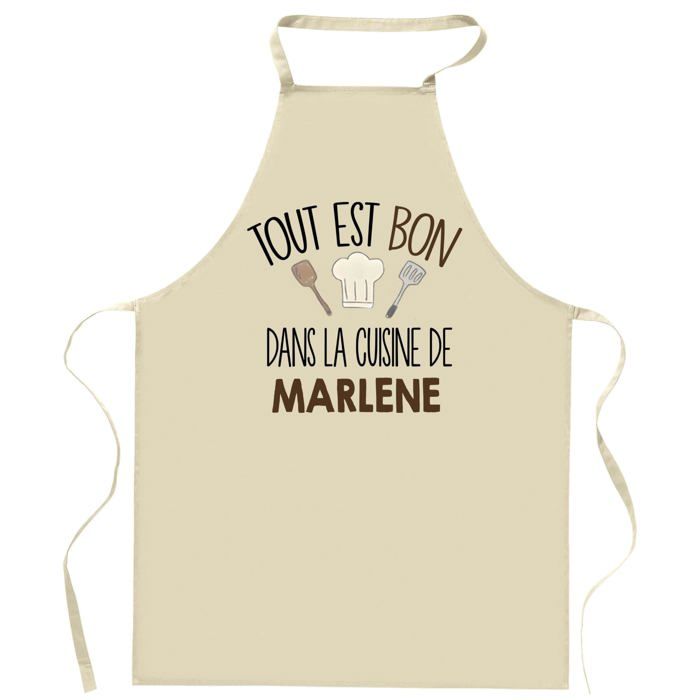 Tablier de cuisine - Planetee - Coton résistant - Impression France DTG - Liens réglables