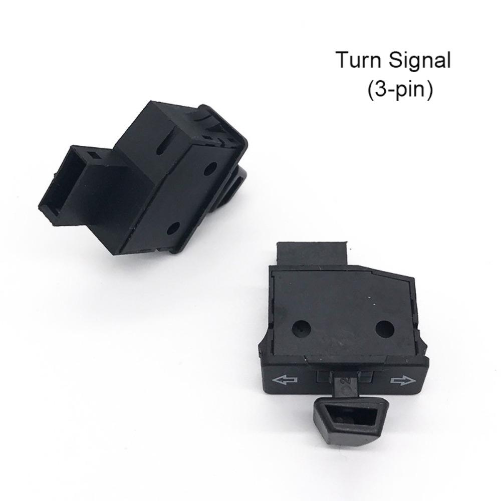Black Headlight Switch Plastic Turn Signal Switch for Piaggio Motorcycle DIY Installation
