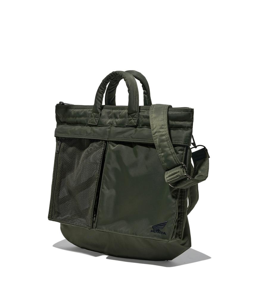 Phyps Motorcycle [2-Way] Honda Multi Pocket Helmet Bag_Khaki