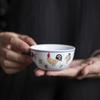 Keramiktasse im chinesischen Stil, handgefertigt, antikes Knochenporzellan, Hühnertasse, Tee, Wein, Wasser, Haushaltsküchenbedarf, Trinkgeschirr