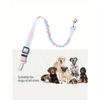 1pc Pet Car Safety Leash, With Elastic Shock Absorbing, Rainbow Style, Suitable For Pets Riding In Car