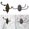 Cast Iron Hook Hanging Storage Wall Mount Key Holder Garage Organizer Shed Coat Hanger for Home Entryway Jackets Hat Mudroom